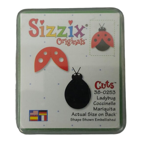 Sizzix Originals Small Green Die Lot Ladybug Dog Bunny Teddy Bear Paper Crafting - Picture 3 of 12